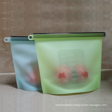 Reusable Airtight Zipper Silicone Food Storage Bag
